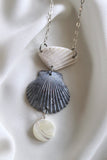 FROM THE BEACH // Mother of Pearl, Shells, Sterling Silver Necklace