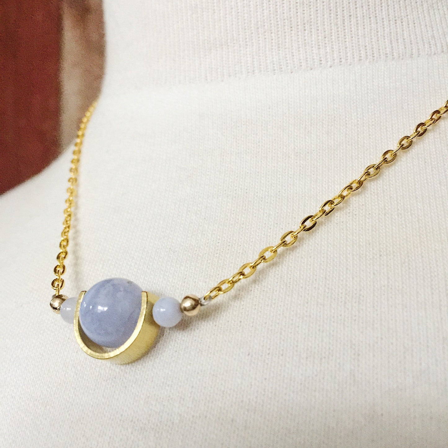 Tiny Orbs Necklace in Gold and Silver