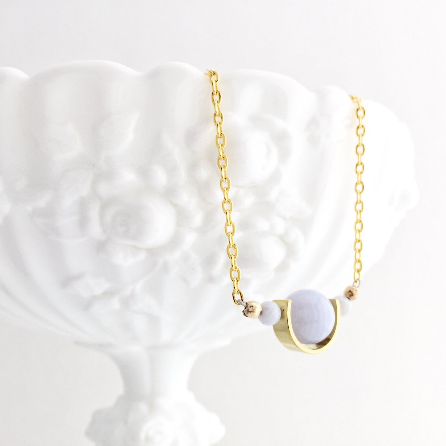 Tiny Orbs Necklace in Gold and Silver