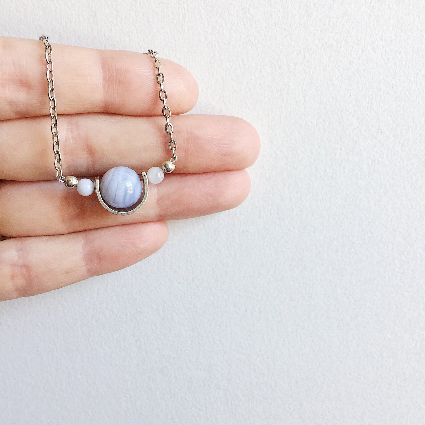 Tiny Orbs Necklace in Gold and Silver