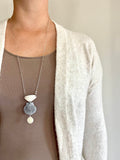 FROM THE BEACH // Mother of Pearl, Shells, Sterling Silver Necklace