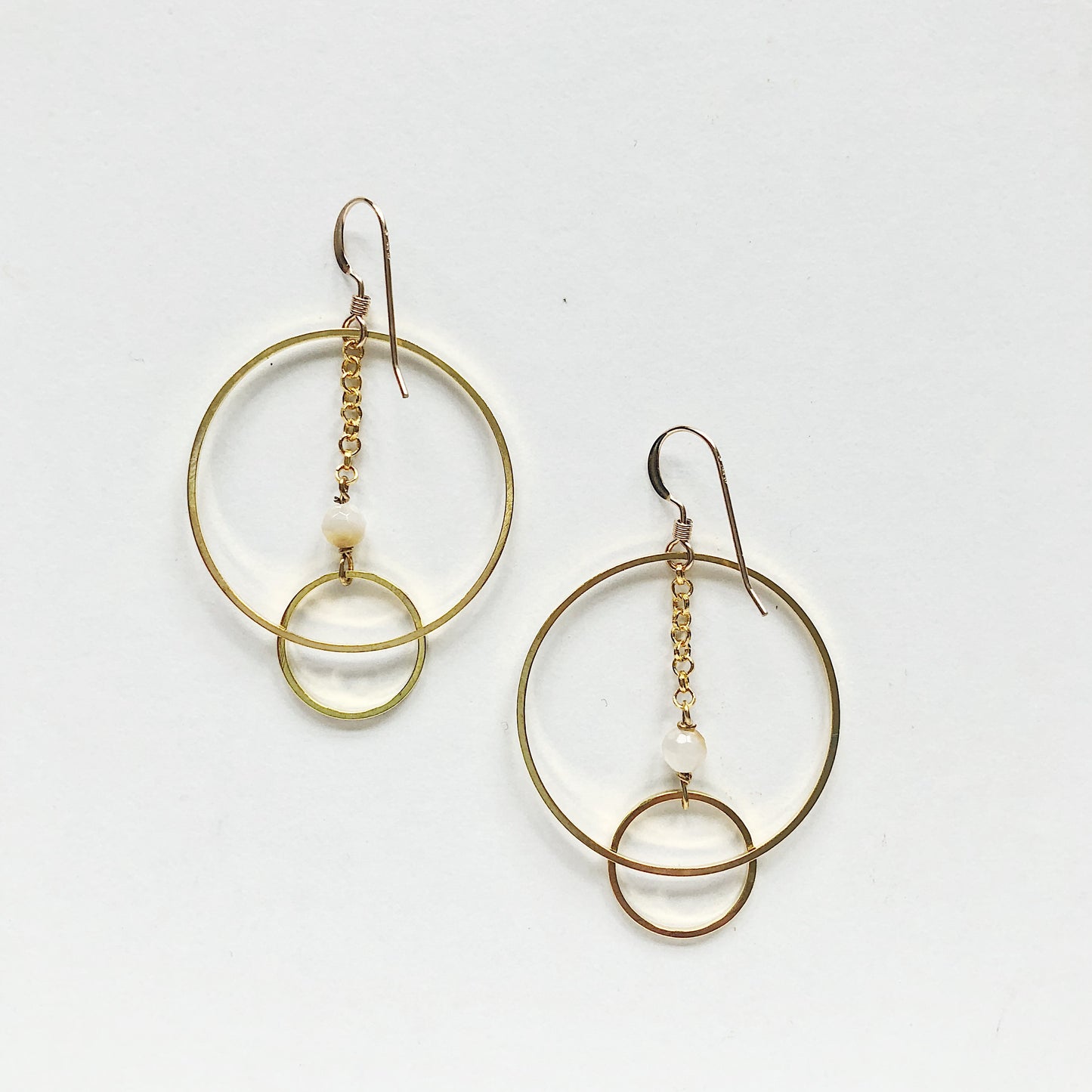 Mother of Pearl Geometric Earrings