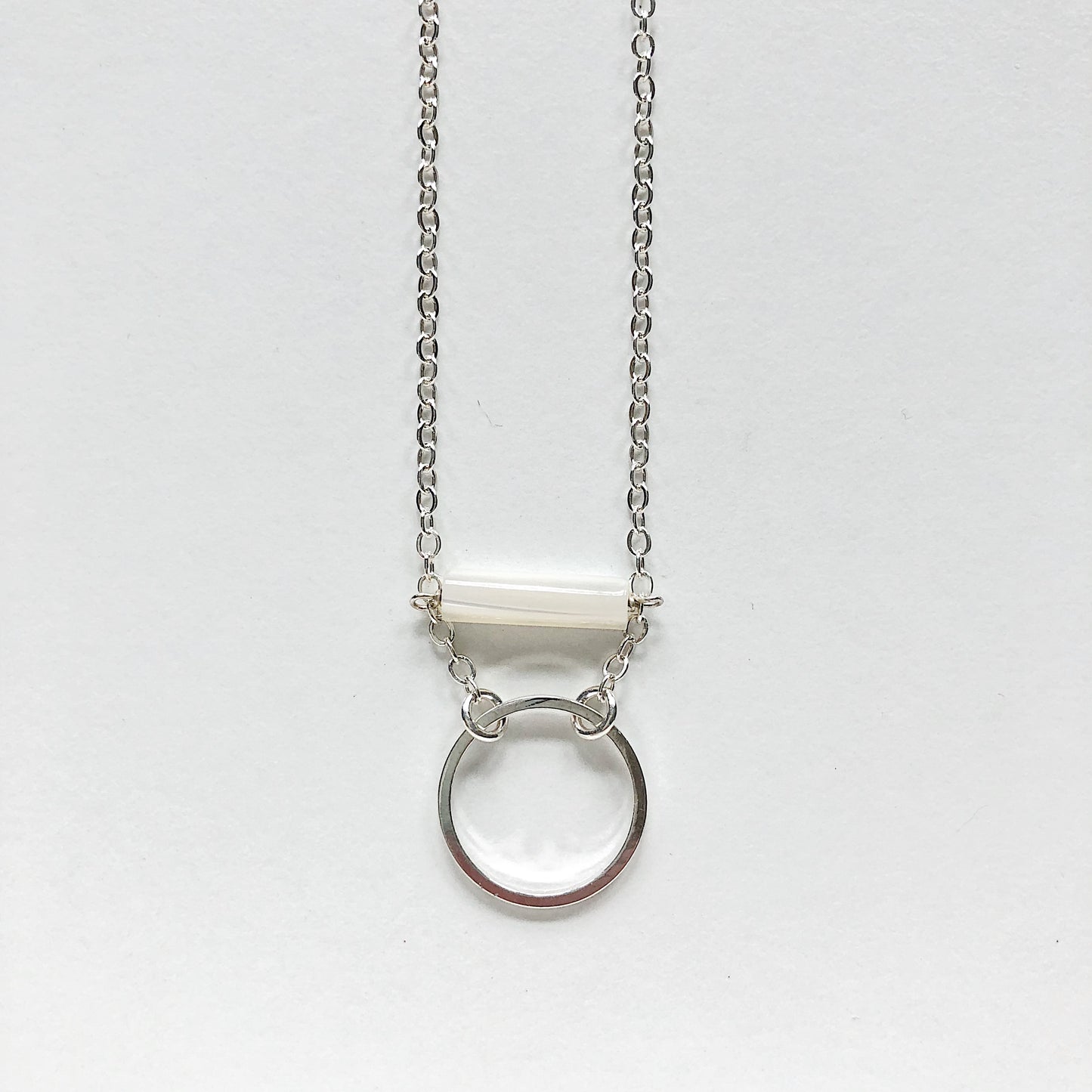 Minimalist Mother of Pearl Necklace