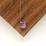 Light Purple Amethyst Teardrop Necklace