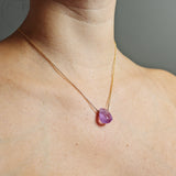 Light Purple Amethyst Teardrop Necklace