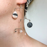 OOAK - Marble Mobile Earrings
